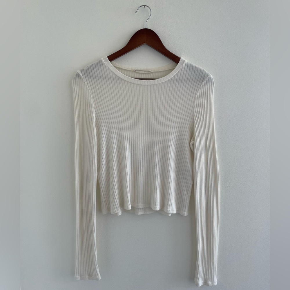 Reformation Ribbed Jackie Knit Top Size Small